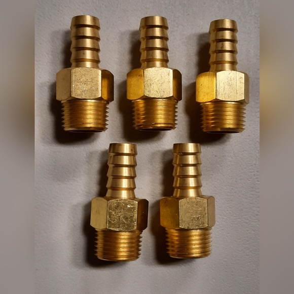 1/2" MNPT × 1/2" HB Swivel Fitting For 1/2" Hose FT-TW12B Lot Of 5 - Picture 2 of 4